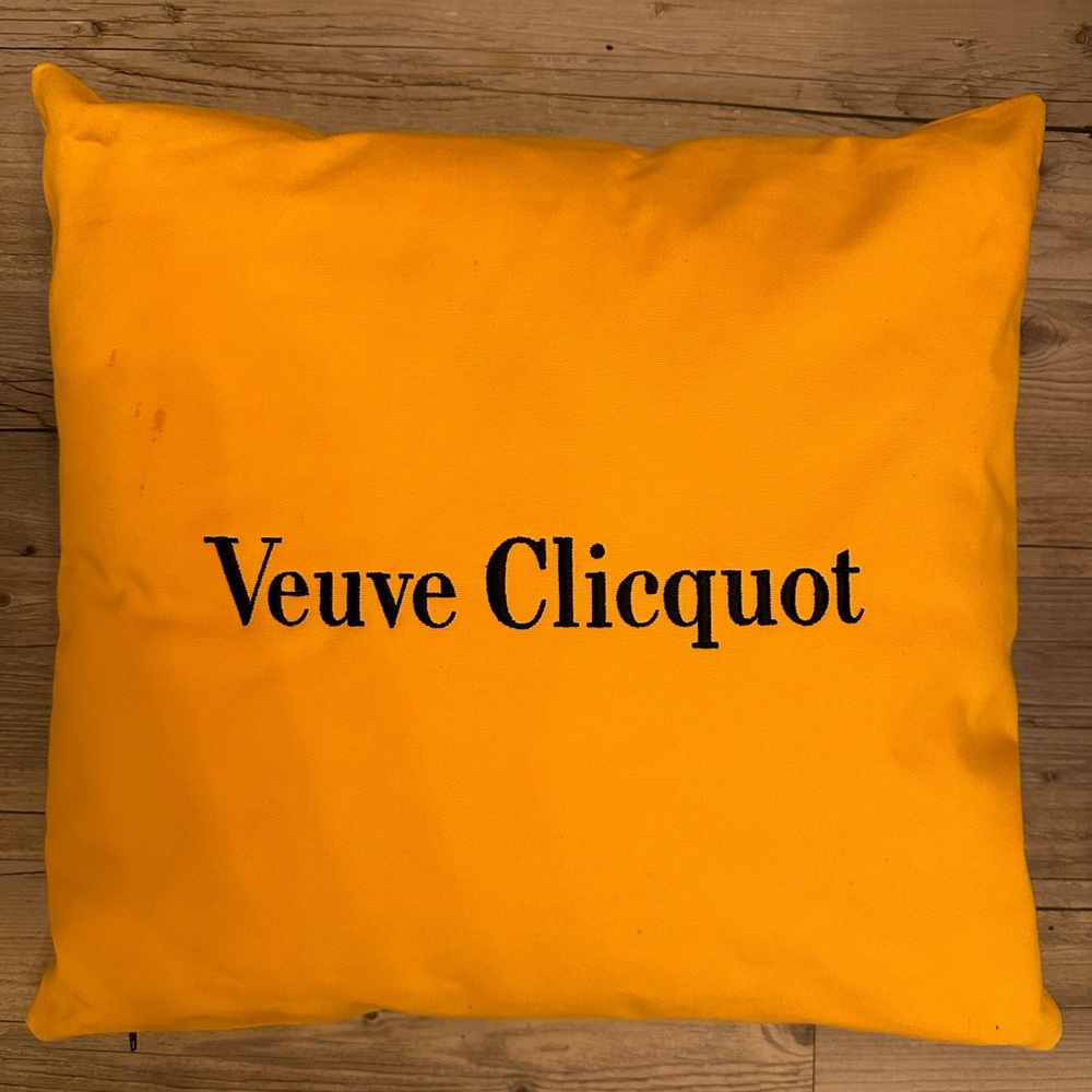 Veuve Clicquot Throw Pillow